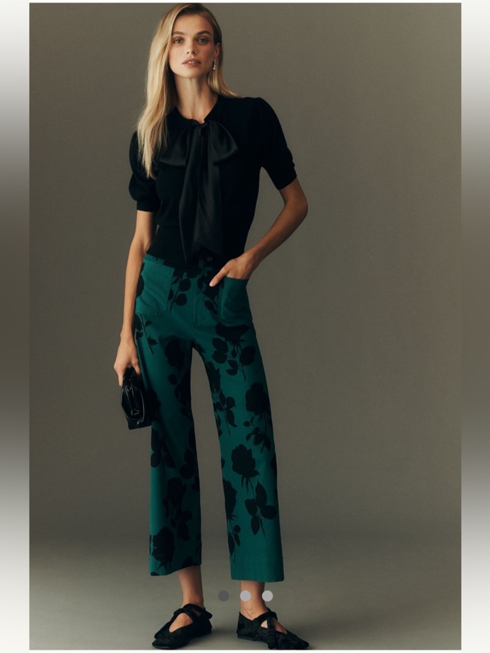 NWT The Colette Magic Fabric Crop
Wide-Leg Pants by Maeve